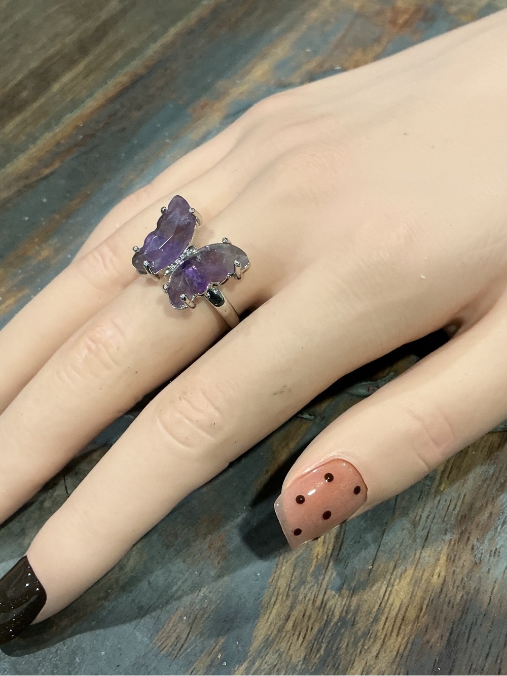 Adjust. Fluorite ring